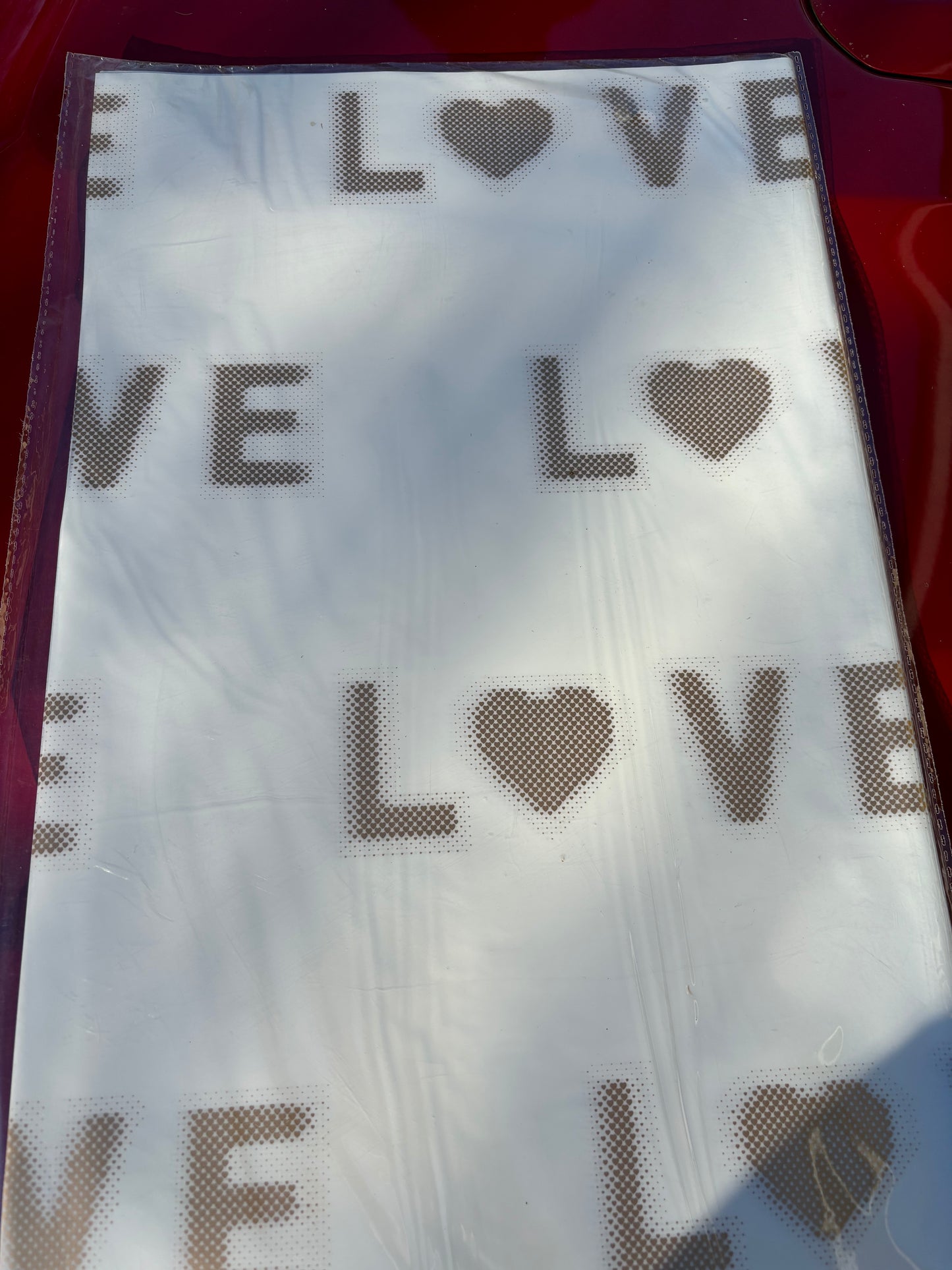 Love paper with heart