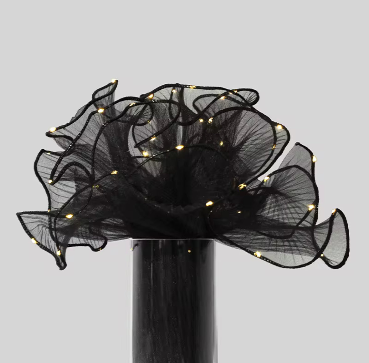 Wrapping Mesh- pearls, lights