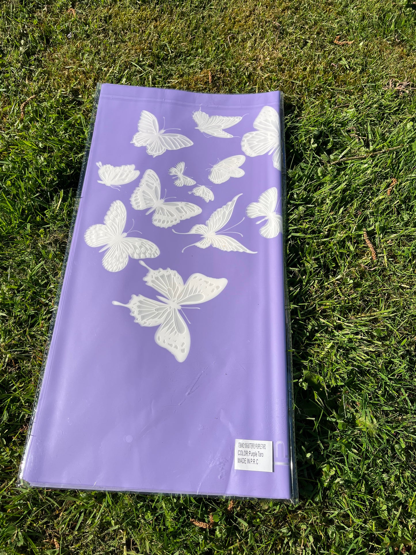 Butterfly Print Purple