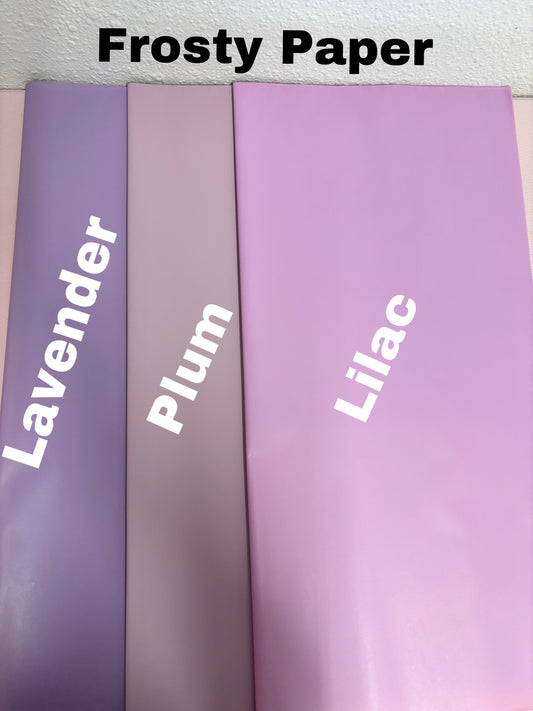 Purple (frosty paper)