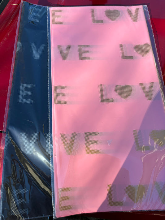 Love paper with heart
