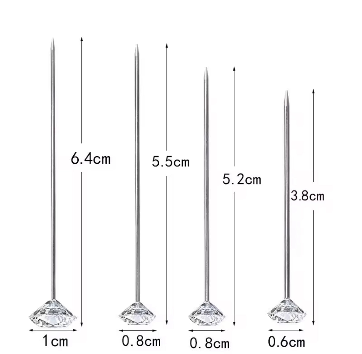Diamond pins