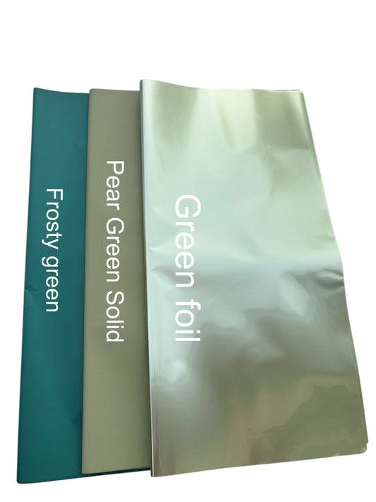 Green Paper solid & frosty