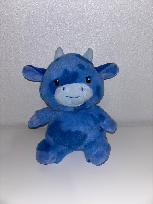 Blue cow plush