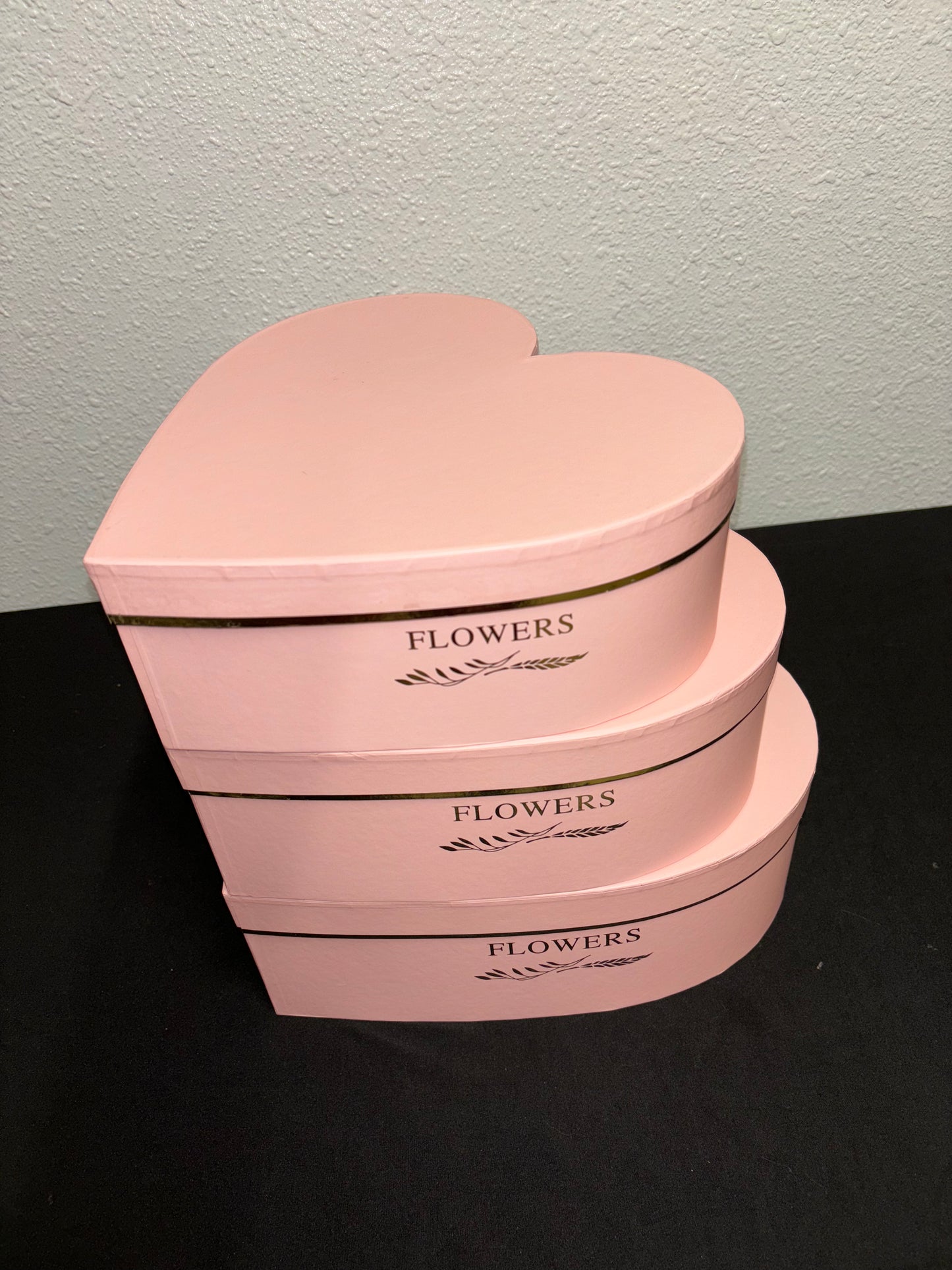 Pink Heart Boxes- 3 piece set