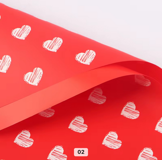 Small heart paper (red)